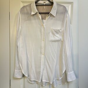 Free People button down top. Size Medium